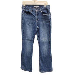 Levi's Womens Classic Bootcut Jeans Size 10 Blue Mid Rise Stretch Denim Casual